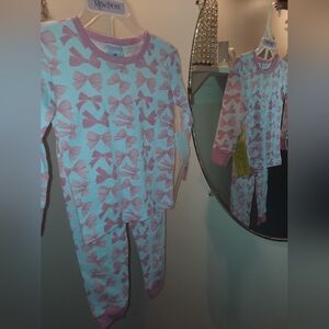 Pink Bow Kids Pajamas